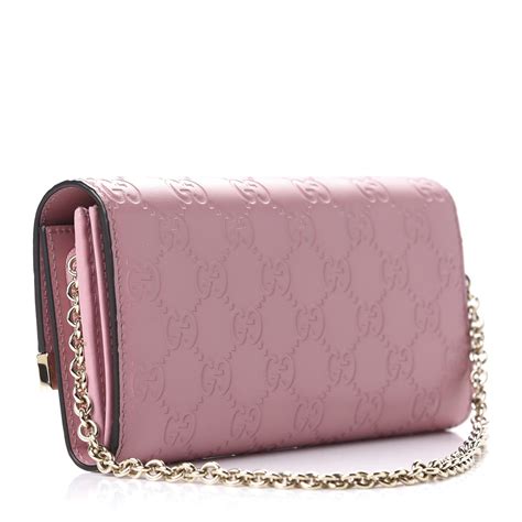 gucci wallet pink|Gucci pink wallet on chain.